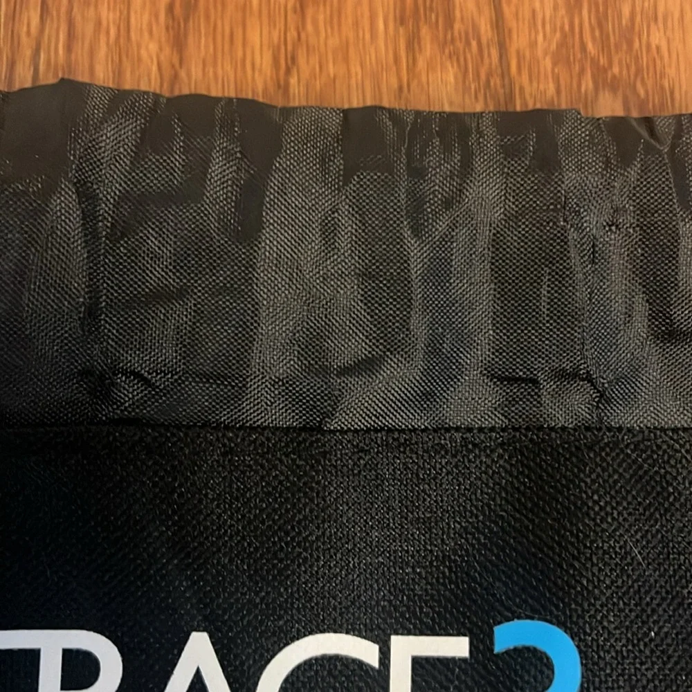 Leeds Trace3 Dell Tech Gray Black Deluxe Slim Drawstring Backpack Sportspack